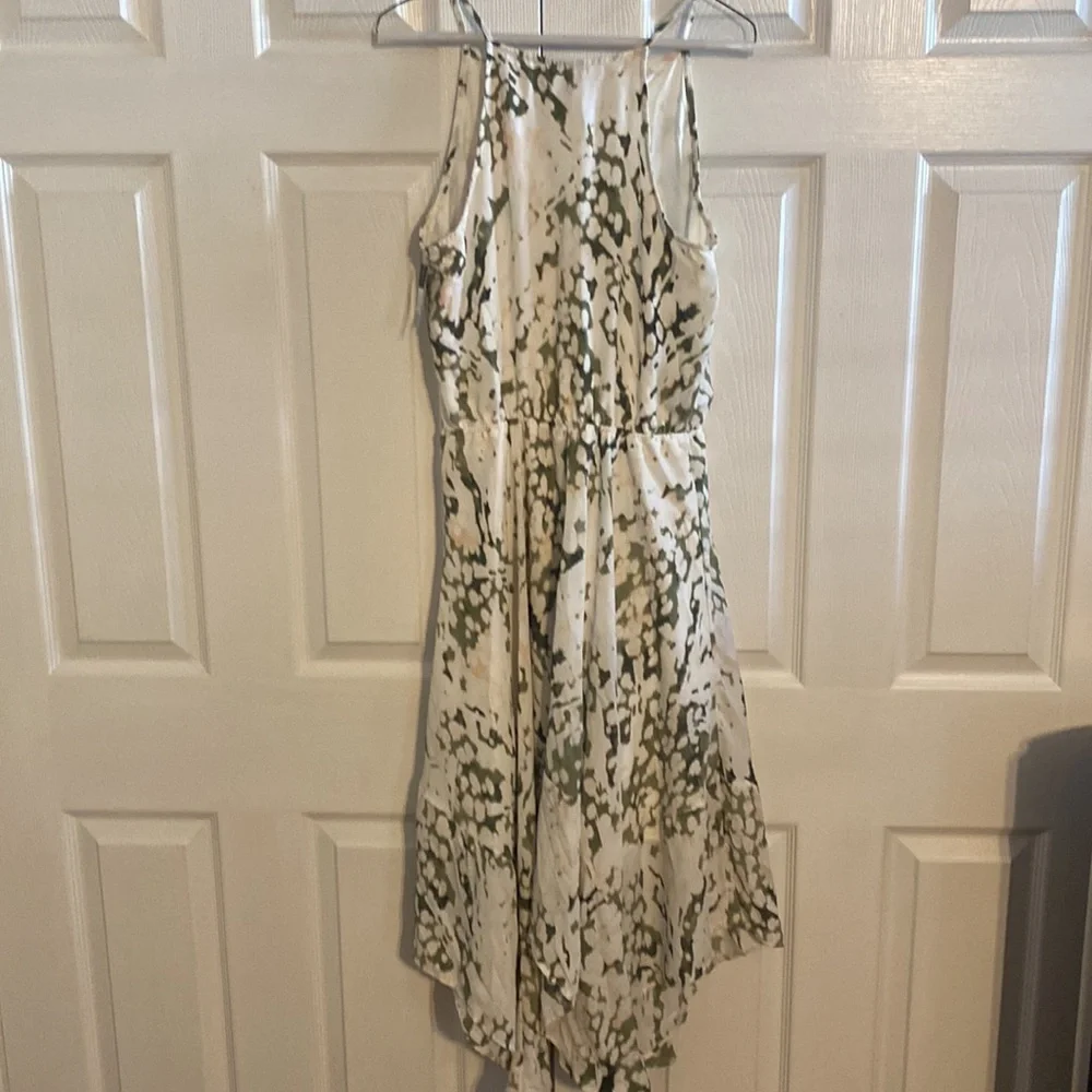 Dress, Green/Wht/Peach, S - Picture 5 of 7